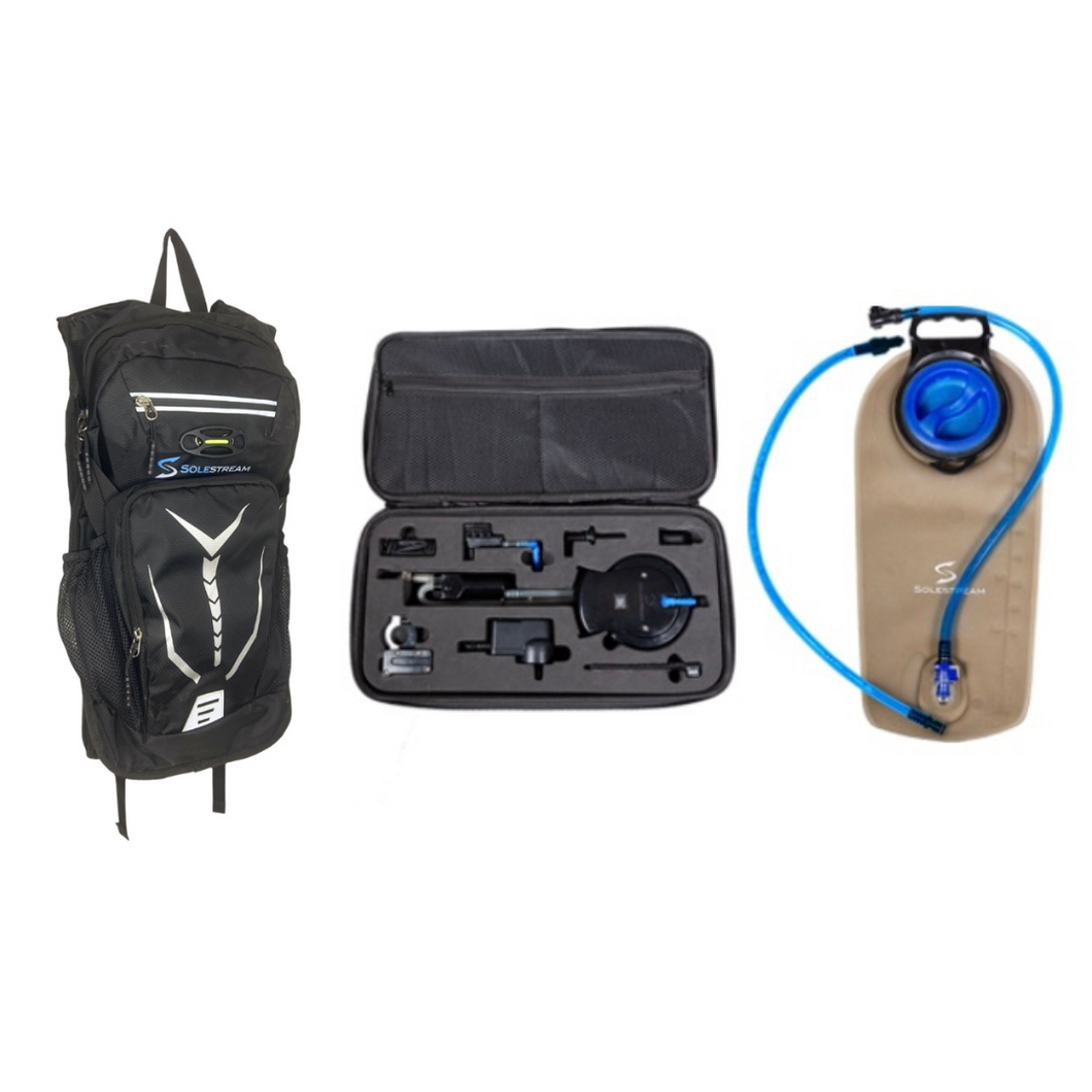 Handsfree Push Button Hydration Kit, BLACK Backpack and Ezifill - 3 Litre