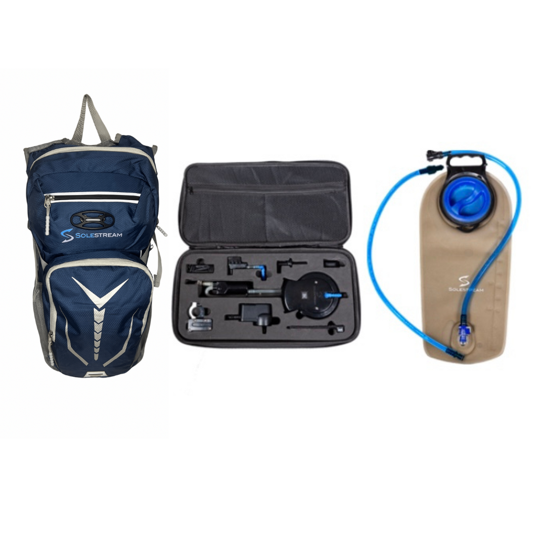 Handsfree Push Button Hydration Kit, BLUE Backpack and Ezifill - 3 Litre