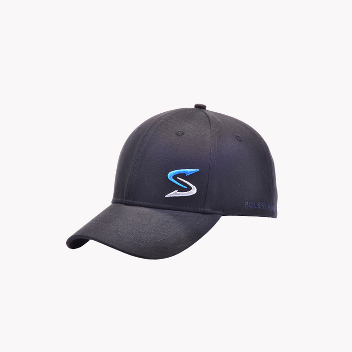 Solestream cap - black cap with solestream logo embroidered on the front